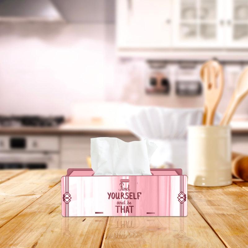 Find Yourself and Be That, One Acrylic Mirror tissue box with 100 X 2 Ply tissues (2+ MM) - FHMax.com