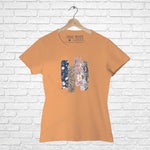 Flower strips, Women Half Sleeve Tshirt - FHMax.com