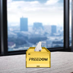 FREEDOM,  One Acrylic Mirror tissue box with 100 X 2 Ply tissues (2+ MM) - FHMax.com