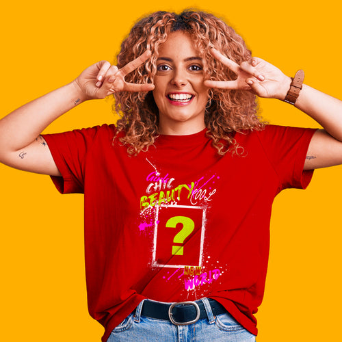 "GIRLS CHIC BEAUTY", Boyfriend Women T-shirt - FHMax.com