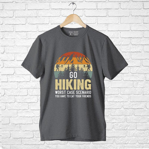 Go Hiking, Men's Half Sleeve Tshirt - FHMax.com