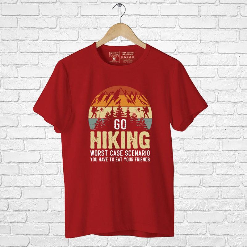 Go Hiking, Men's Half Sleeve Tshirt - FHMax.com