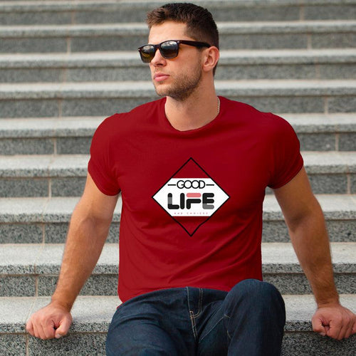 Good Life, Men's Half Sleeve Tshirt - FHMax.com