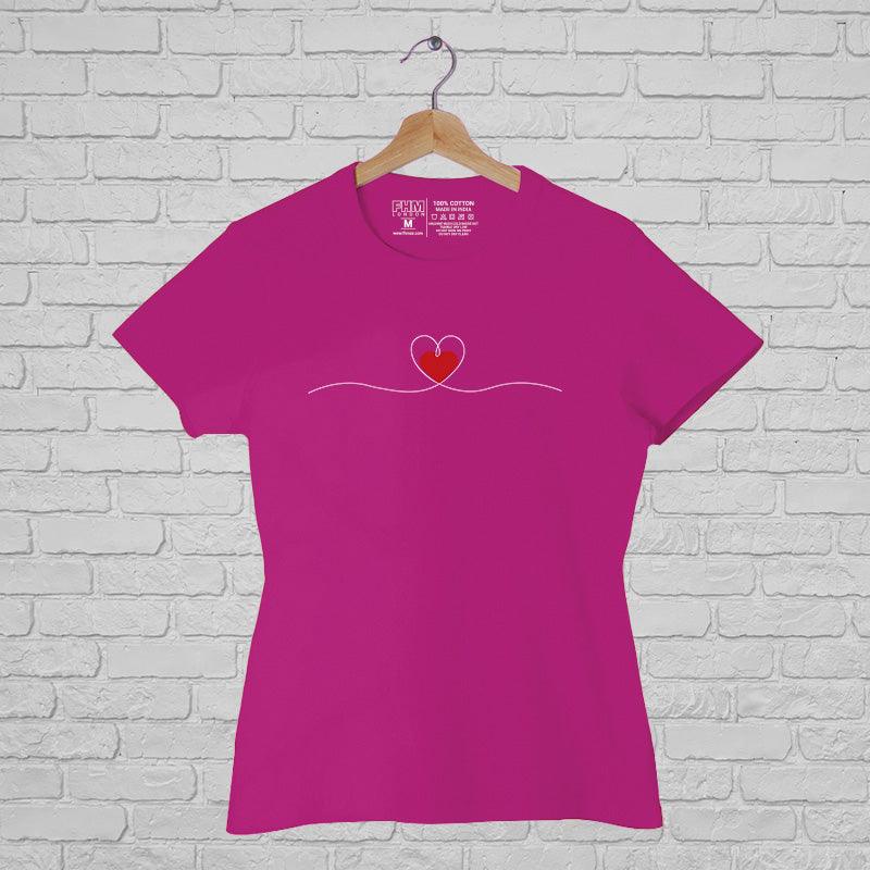 Heart Beat, Women Half Sleeve Tshirt - FHMax.com