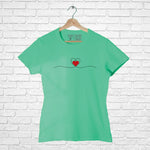Heart Beat, Women Half Sleeve Tshirt - FHMax.com