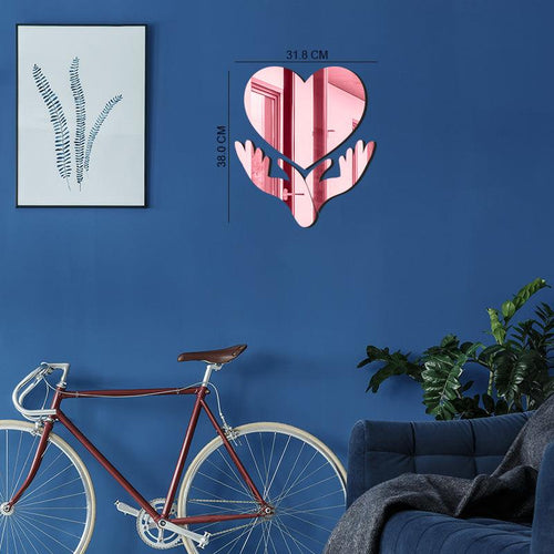 Heart In Hand, Acrylic Mirror wall art - FHMax.com