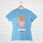 Hello Girl Teddy, Women Half Sleeve Tshirt - FHMax.com