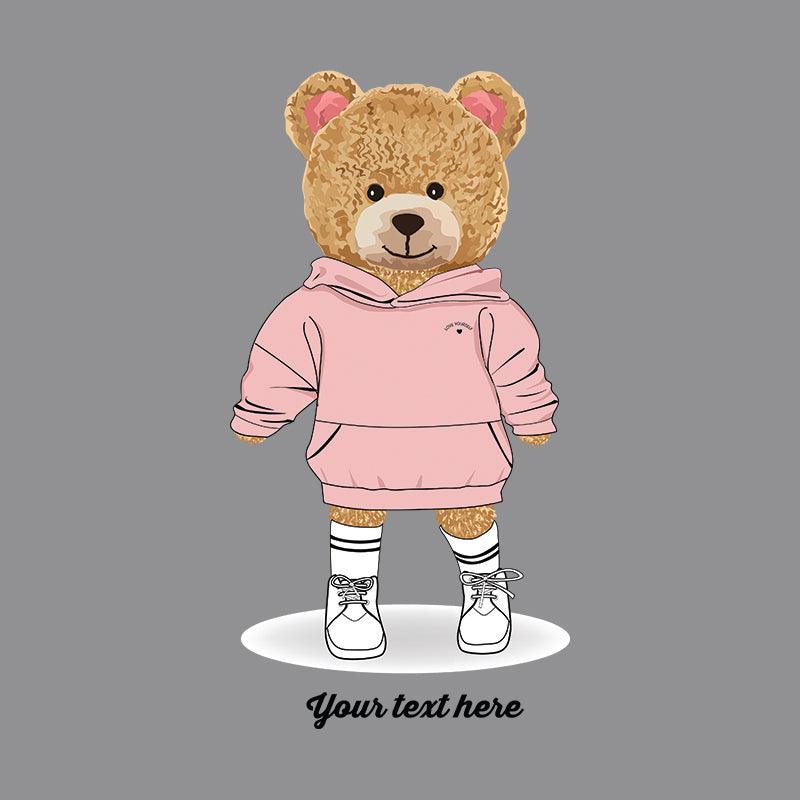 Hello Girl Teddy, Women Half Sleeve Tshirt - FHMax.com