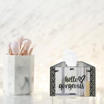 Hello Gorgeous, One Acrylic Mirror tissue box with 100 X 2 Ply tissues (2+ MM) - FHMax.com