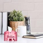 Hello, One Acrylic Mirror tissue box with 100 X 2 Ply tissues (2+ MM) - FHMax.com