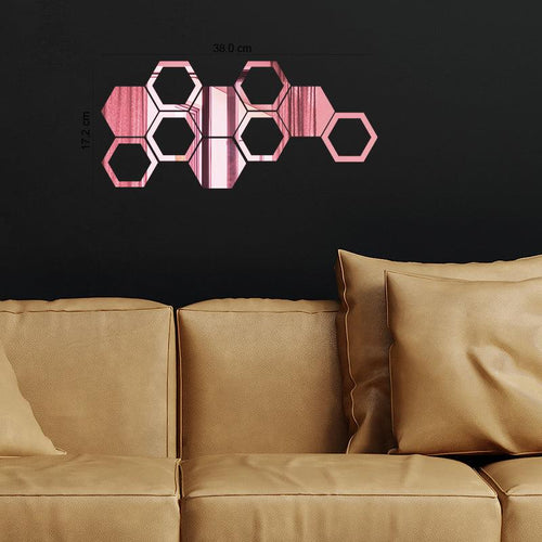 Hexagon, Acrylic Mirror wall art - FHMax.com