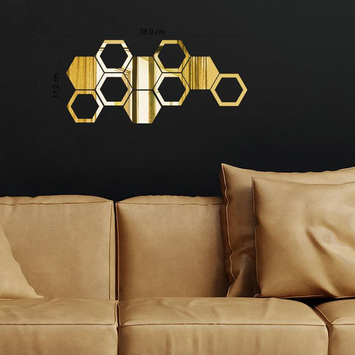 Hexagon, Acrylic Mirror wall art - FHMax.com
