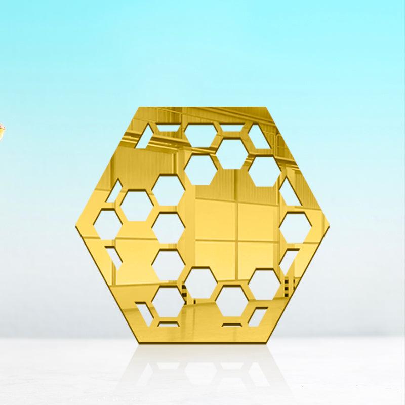 Hexagon shaped,  Acrylic Mirror Coaster  (2+ MM) - FHMax.com