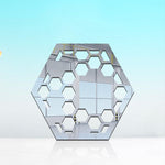 Hexagon shaped,  Acrylic Mirror Coaster  (2+ MM) - FHMax.com