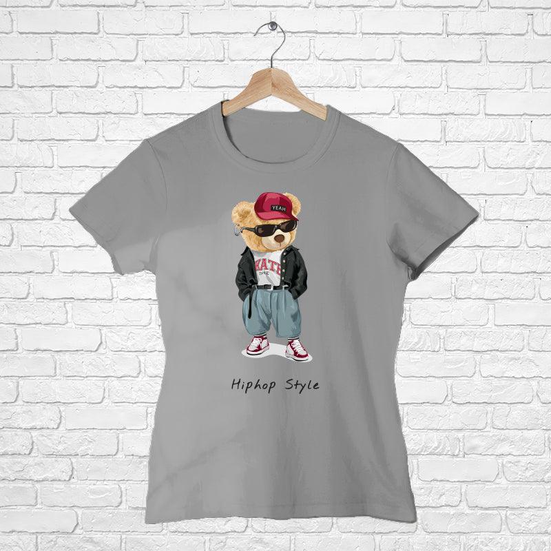Hiphop style Teddy, Women Half Sleeve Tshirt - FHMax.com