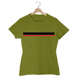 Horizontal Line, Women Half Sleeve Tshirt - FHMax.com