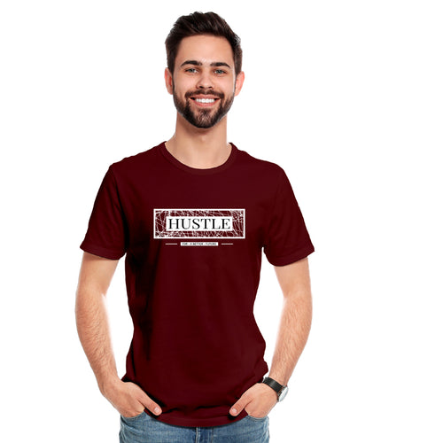 HUSTLE, Men's Half Sleeve Tshirt - FHMax.com