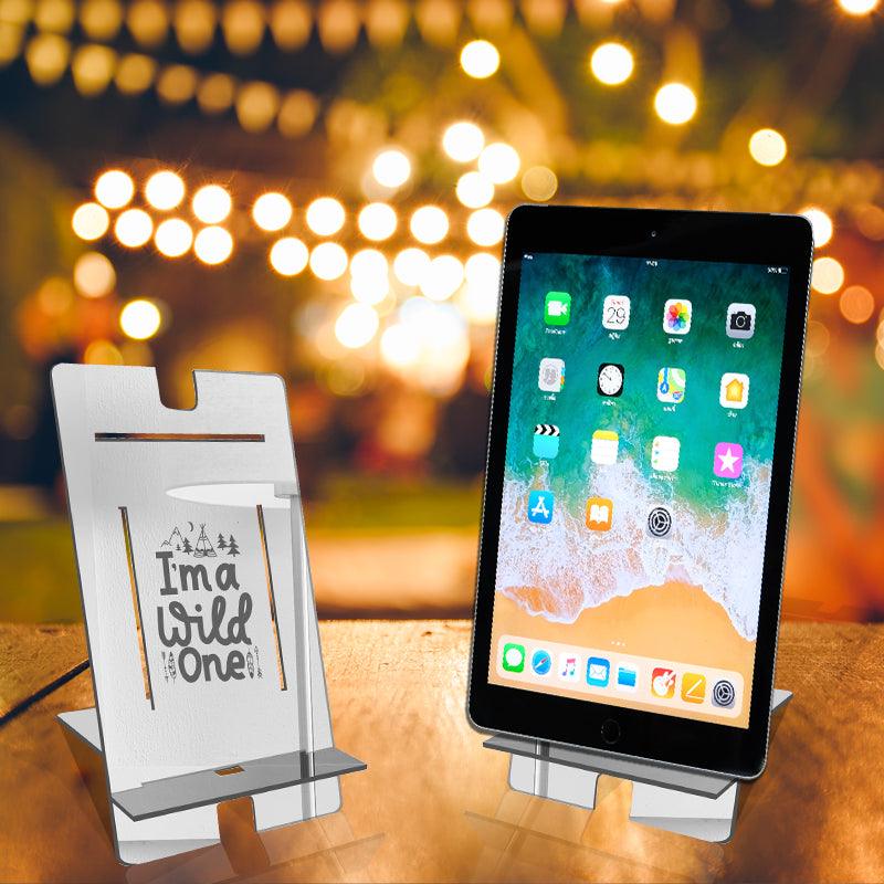 I am a Wild One, Reflective Acrylic Tablet stand - FHMax.com