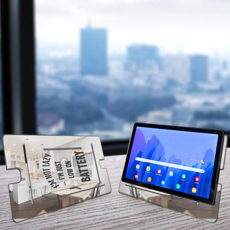 I'M Not Lazy, Reflective Acrylic Tablet stand - FHMax.com
