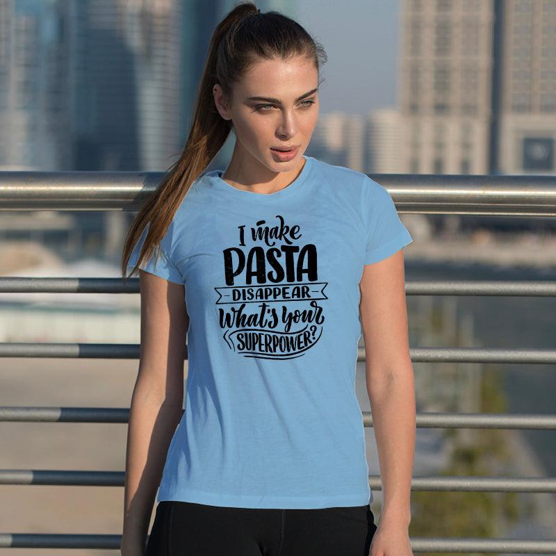 I make Pasta, Women Half Sleeve Tshirt - FHMax.com