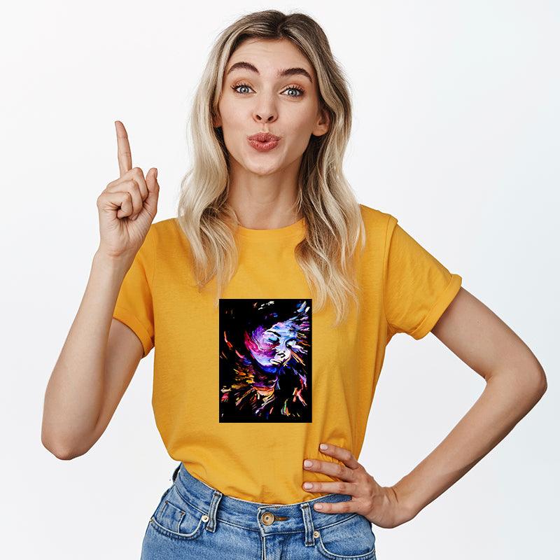 Inner Paint series, Women Half Sleeve Tshirt - FHMax.com