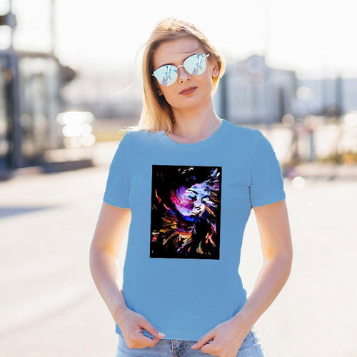 Inner Paint series, Women Half Sleeve Tshirt - FHMax.com