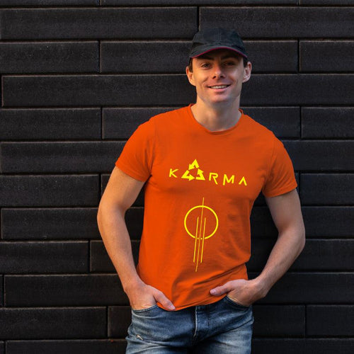 Karma, Men's Half Sleeve Tshirt - FHMax.com