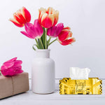 Kind Heart, One Acrylic Mirror tissue box with 100 X 2 Ply tissues (2+ MM) - FHMax.com