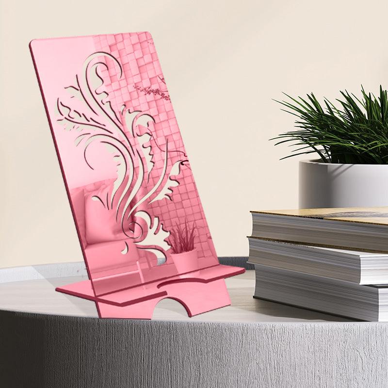 Laser Cutting Design, Reflective Acrylic Mobile Phone stand - FHMax.com