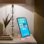 Laser Cutting Feather Design, Reflective Acrylic Mobile Phone stand - FHMax.com
