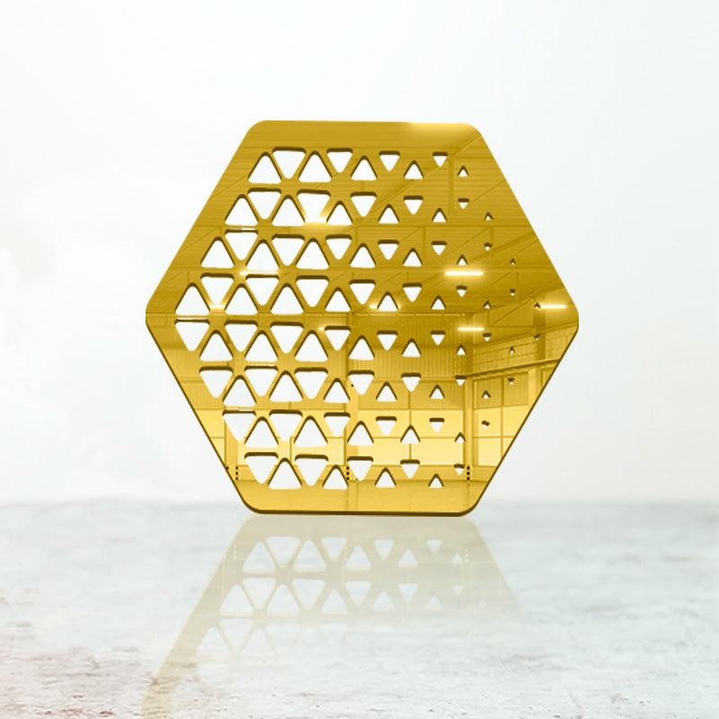 Laser Cutting Hexagon shaped coaster, Acrylic Mirror Coaster  (2+ MM) - FHMax.com
