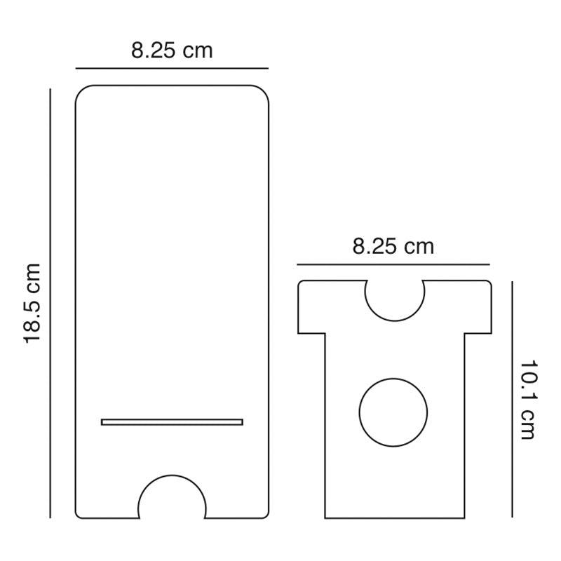 Laser Cutting Orchids design, Reflective Acrylic Mobile Phone stand - FHMax.com