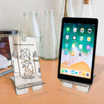 Laser Cutting Tree Design, Reflective Acrylic Tablet stand - FHMax.com