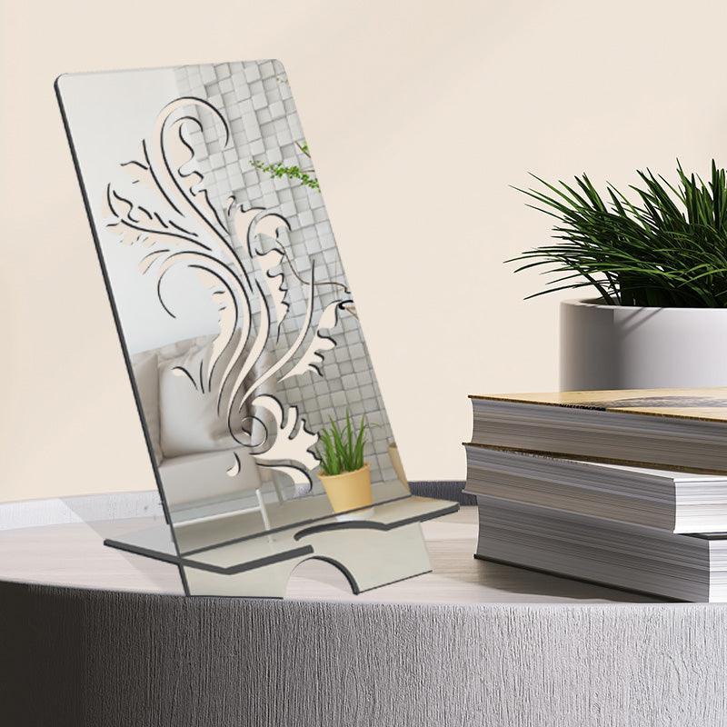 Laser Cutting Vector art, Reflective Acrylic Mobile Phone stand - FHMax.com