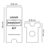 Leave and Hangout for a Bit, Reflective Acrylic Mobile Phone stand - FHMax.com