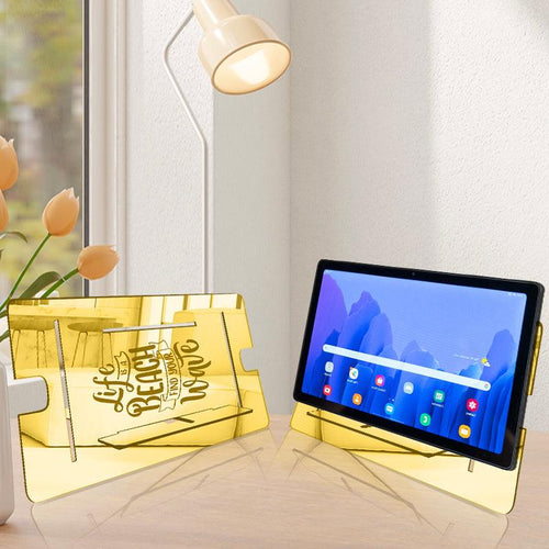 Life is a Beach, Reflective Acrylic Tablet stand - FHMax.com