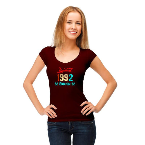 Limited 1992 Edition, Women Half Sleeve T-shirt - FHMax.com