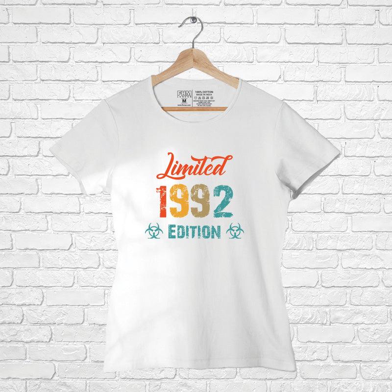 Limited 1992 Edition, Women Half Sleeve T-shirt - FHMax.com