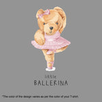 Little Ballerina Teddy, Women Half Sleeve Tshirt - FHMax.com