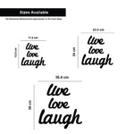 Live Love Laugh, Acrylic Mirror wall art - FHMax.com