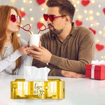 Love is all you need, One Acrylic Mirror tissue box with 100 X 2 Ply tissues (2+ MM) - FHMax.com