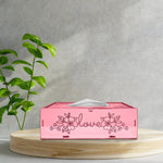 Love Rose, One Acrylic Mirror tissue box with 100 X 2 Ply tissues (2+ MM) - FHMax.com