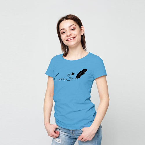 Lovely Leaf, Women Half Sleeve Tshirt - FHMax.com