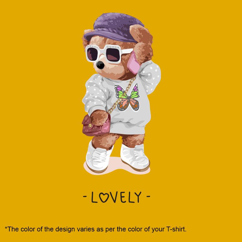 Lovely Teddy, Women Half Sleeve Tshirt - FHMax.com