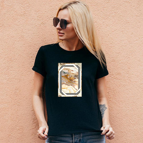 Marble printing, Women Half Sleeve Tshirt - FHMax.com