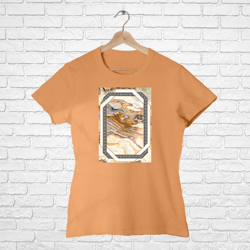 Marble Printing, Women Half Sleeve Tshirt - FHMax.com