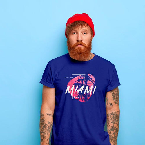 Miami Beach, Men's Half Sleeve Tshirt - FHMax.com