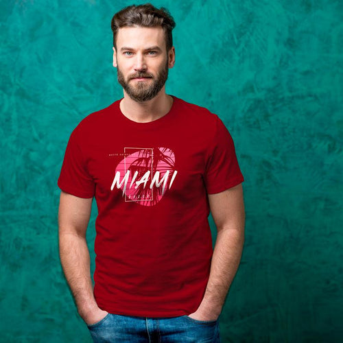 Miami Beach, Men's Half Sleeve Tshirt - FHMax.com