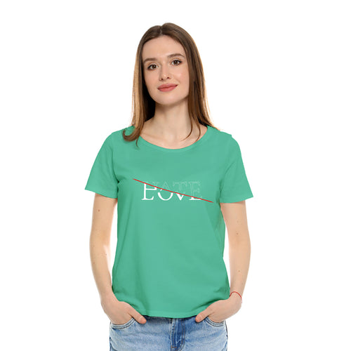 Love, Women Half Sleeve Tshirt - FHMax.com