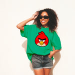 "ANGRY BIRD", Boyfriend Women T-shirt - FHMax.com